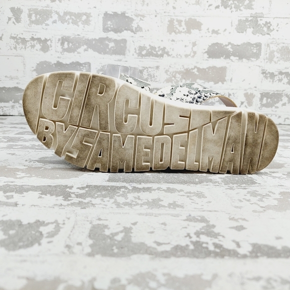 Circus by Sam Edelman Multi Nadine Snakeskin Print Strappy Open Toe Sandals M383 - Picture 8 of 11